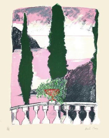 Les Deux Cypres by Manolis Charos Pricing Limited Edition Print image