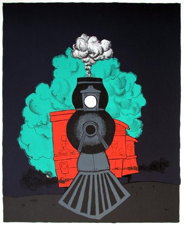 Moyens De Transport : Le Train by Juan Carlos Aznar Pricing Limited Edition Print image
