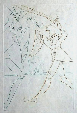 Quete Du Graal : Detroit De Gadelore by Salvador Dali Pricing Limited Edition Print image