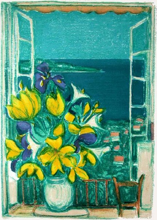 Bouquet A La Fenetre by Andre Cottavoz Pricing Limited Edition Print image