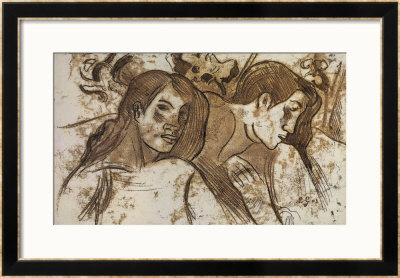 'Two Marquesans', 1902 by Paul Gauguin Pricing Limited Edition Print image