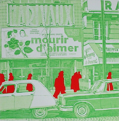 Boulevard Des Itaiiens : Mourir D'aimer by Gerard Fromanger Pricing Limited Edition Print image