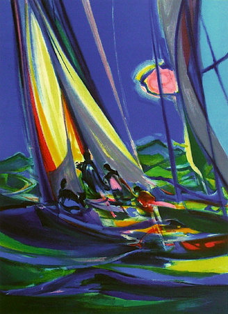 Yachtmen Ii by Marcel Mouly Pricing Limited Edition Print image