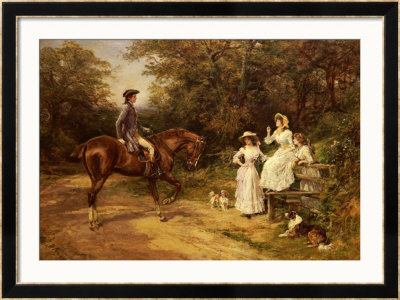 Meeting By The Stile by Heywood Hardy Pricing Limited Edition Print image