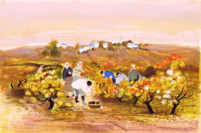 La Récolte Du Raisin by Michel Jouenne Pricing Limited Edition Print image