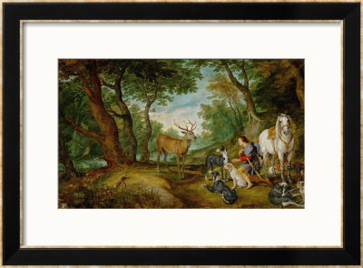 Rubens And Peter Brueghel The Younger: The Vision Of Saint Hubertus by Peter Paul Rubens Pricing Limited Edition Print image