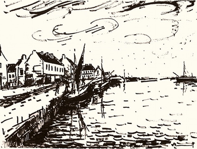 Le Port De Peche by Maurice De Vlaminck Pricing Limited Edition Print image