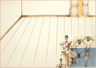 Scene D'interieur by Emilio Ortiz Pricing Limited Edition Print image