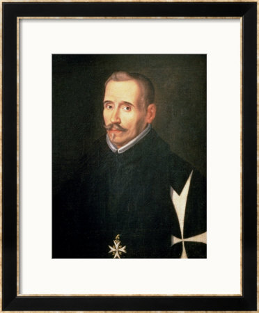 Portrait Of Lope Felix De Vega Carpio Circa 1630 by Eugenio Caxes Pricing Limited Edition Print image