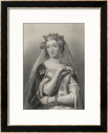 Philippa Of Hainault Queen Of Edward Iii Of England by W.H. Egleton Pricing Limited Edition Print image