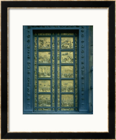 Door Of Paradise, East Portal Of Florence Baptistry, Bronze (1425) by Lorenzo Ghiberti Pricing Limited Edition Print image