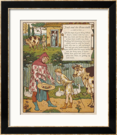 Jack Was Told My His Mother To Goto Market And Sell The Cow For Bread by Walter Crane Pricing Limited Edition Print image