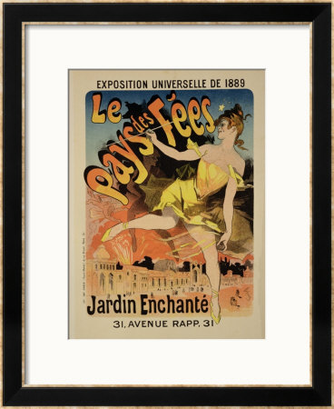 Reproduction Of A Poster Advertising Fairyland, The Enchanted Garden by Jules Chéret Pricing Limited Edition Print image