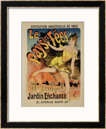 Reproduction Of A Poster Advertising Fairyland, The Enchanted Garden by Jules Cheret Pricing Limited Edition Print image