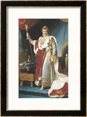 Napoleon I In His Coronation Robe, Circa 1804 by Francois Gerard Pricing Limited Edition Print image