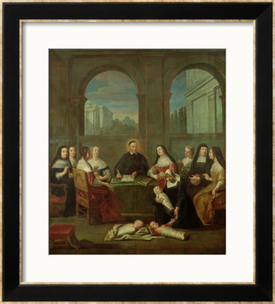 St. Vincent De Paul And The Sisters Of Charity, Circa 1729 by Jean Andre Pricing Limited Edition Print image