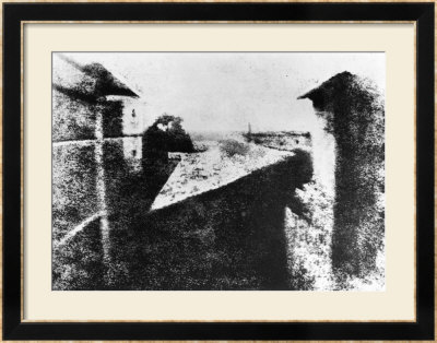 View From A Window At Le Gras, Saint-Loup-De-Varennes, 1827 by Joseph Nicephore Niepce Pricing Limited Edition Print image