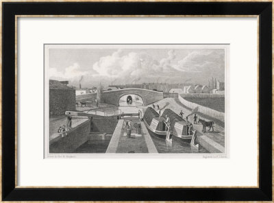 Regent's Canal East Entrance At Islington Tunnel by F.J. Havell Pricing Limited Edition Print image