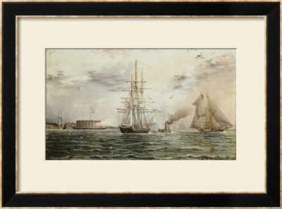 New York Bay, Castle Clinton, Circa 1875 by James Abbott Mcneill Whistler Pricing Limited Edition Print image