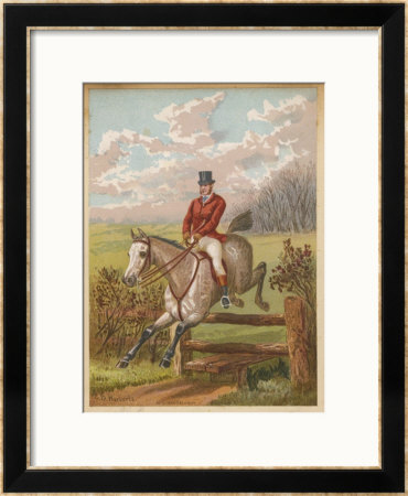 Huntsman Clearing A Fence by C.B. Herberte Pricing Limited Edition Print image