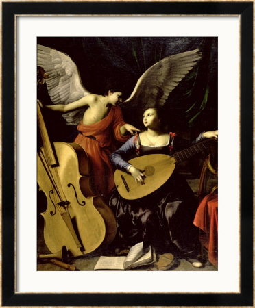 Saint Cecilia And The Angel by Carlo Saraceni Pricing Limited Edition Print image