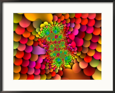Abstract Multi-Coloured Fractal Design by Albert Klein Pricing Limited Edition Print image
