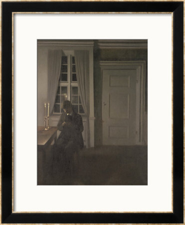 The Collector Of Coins, 1904 by Vilhelm Hammershoi Pricing Limited Edition Print image