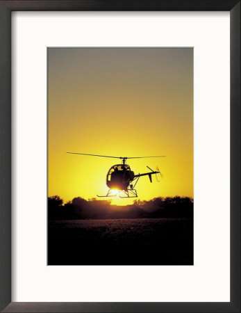 Helicopter With Sun Setting by Amy And Chuck Wiley/Wales Pricing Limited Edition Print image