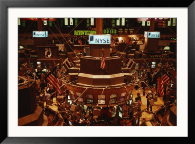 The Trading Floor Of The New York Stock Exchange On Wall Street by Eightfish Pricing Limited Edition Print image