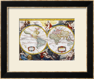 World Map, Early 18Th Century by Pieter Van Der Aa Pricing Limited Edition Print image
