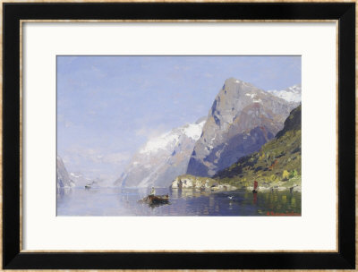 The Ice Blue Fjord by George Rasmussen Pricing Limited Edition Print image