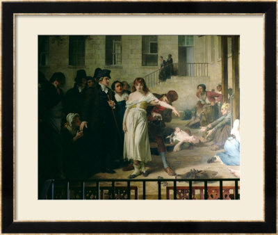 Philippe Pinel Releasing Lunatics From Their Chains At The Salpetriere Asylum In Paris by Tony Robert-Fleury Pricing Limited Edition Print image