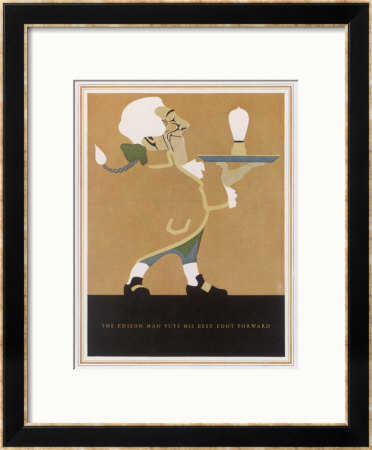 The Edison Lightbulb American Advertisement by F.G. Cooper Pricing Limited Edition Print image