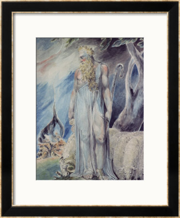 Moses And The Burning Bush by William Blake Pricing Limited Edition Print image