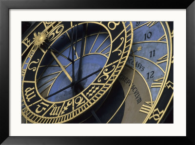 A View Of The Detail In The Astronomical Clock In Old Town Prague, Prague, Czech Republic by Taylor S. Kennedy Pricing Limited Edition Print image