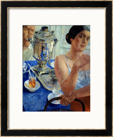 At The Samovar, 1926 by Kuzma Sergievitch Petrov-Vodkin Pricing Limited Edition Print image