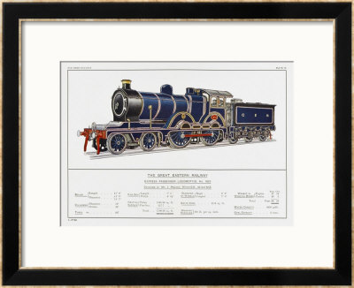 Great Eastern Railway Express Loco No 1853 by W.J. Stokoe Pricing Limited Edition Print image