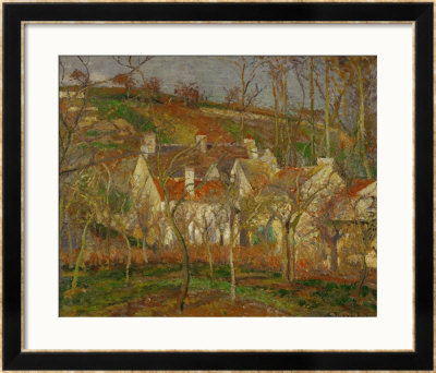 Red Roofs, A Village Corner, Winter, 1877 by Camille Pissarro Pricing Limited Edition Print image
