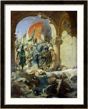 Entry Of The Turks Of Mohammed Ii Into Constantinople, 29Th May 1453, 1876 by Benjamin Constant Pricing Limited Edition Print image