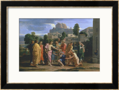 The Blind Of Jericho, Or Christ Healing The Blind, 1650 by Nicolas Poussin Pricing Limited Edition Print image