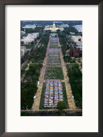 Washington Mall And Names Project Aids Memorial Quilt From The Top Of Washington Monument by Rick Gerharter Pricing Limited Edition Print image