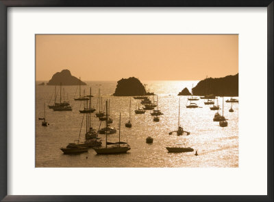 Yachts At Sunset, Gustavia, St. Barts by Holger Leue Pricing Limited Edition Print image