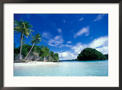 Bay Of Honeymoon Island, World Heritage Site, Rock Islands, Palau by Stuart Westmoreland Pricing Limited Edition Print image