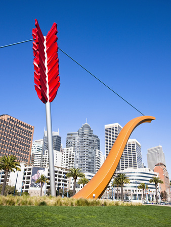 Cupid's Span In San Francisco's Rincon Park, San Francisco, California, Usa by Jim Goldstein Pricing Limited Edition Print image