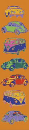 Vw Karmann, Kafer And Bulli by Rod Neer Pricing Limited Edition Print image