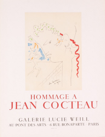 Hommage A Jean Cocteau, 1967 by Jean Cocteau Pricing Limited Edition Print image