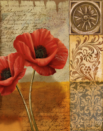 Poppy Flourish I by T.C. Wood Pricing Limited Edition Print image
