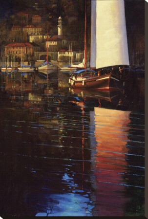 Lake Como Sunset Sail by Brent Lynch Pricing Limited Edition Print image