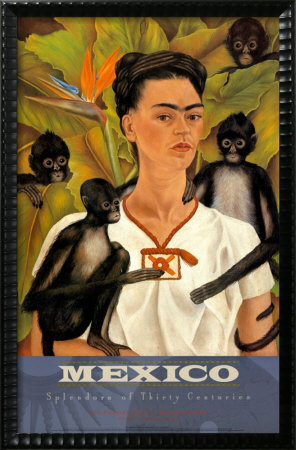Self Portrait With Monkey by Frida Kahlo Pricing Limited Edition Print image
