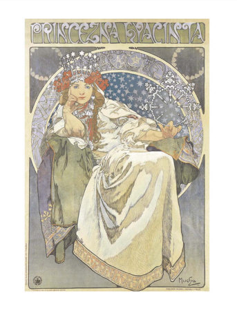 Poster For Princess Hyacinth by Alphonse Mucha Pricing Limited Edition Print image
